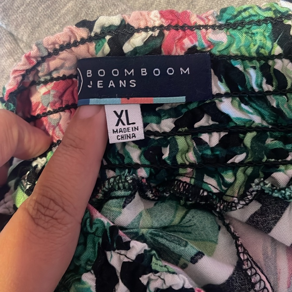 Boom Boom Jeans tropical floral pants - Picture 3 of 4